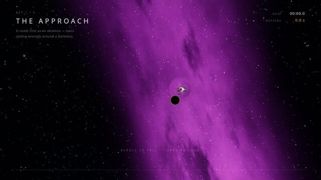 Black Hole Journey — a cinematic flight through a black hole