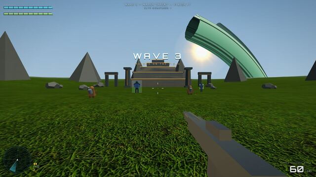 Halo Ringfall — a wave shooter generated by Qwen 3.8 Max Preview